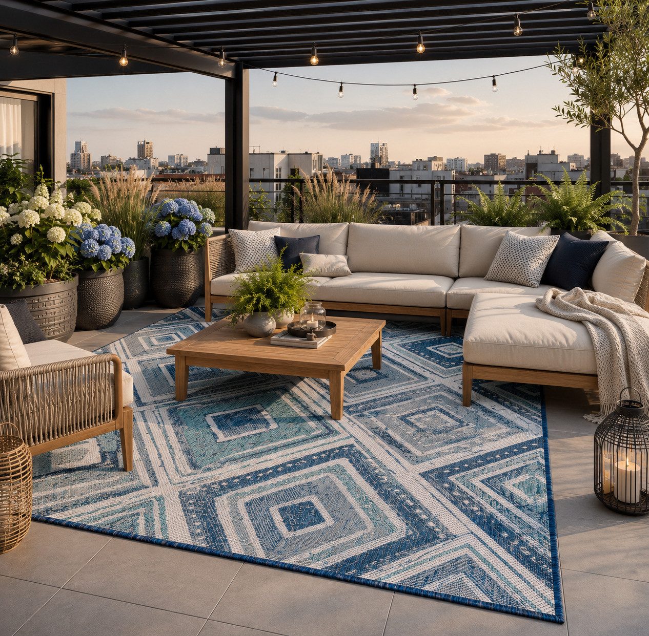 Pergamon Outdoorteppich In- und Outdoor Teppich Carpetto, Rechteckig, Höhe: 6 mm – Bild 5 von 5