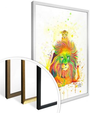 Wall-Art Poster A Kings Pride König der Löwen, Schriftzug (1 St), Poster ohne Bilderrahmen