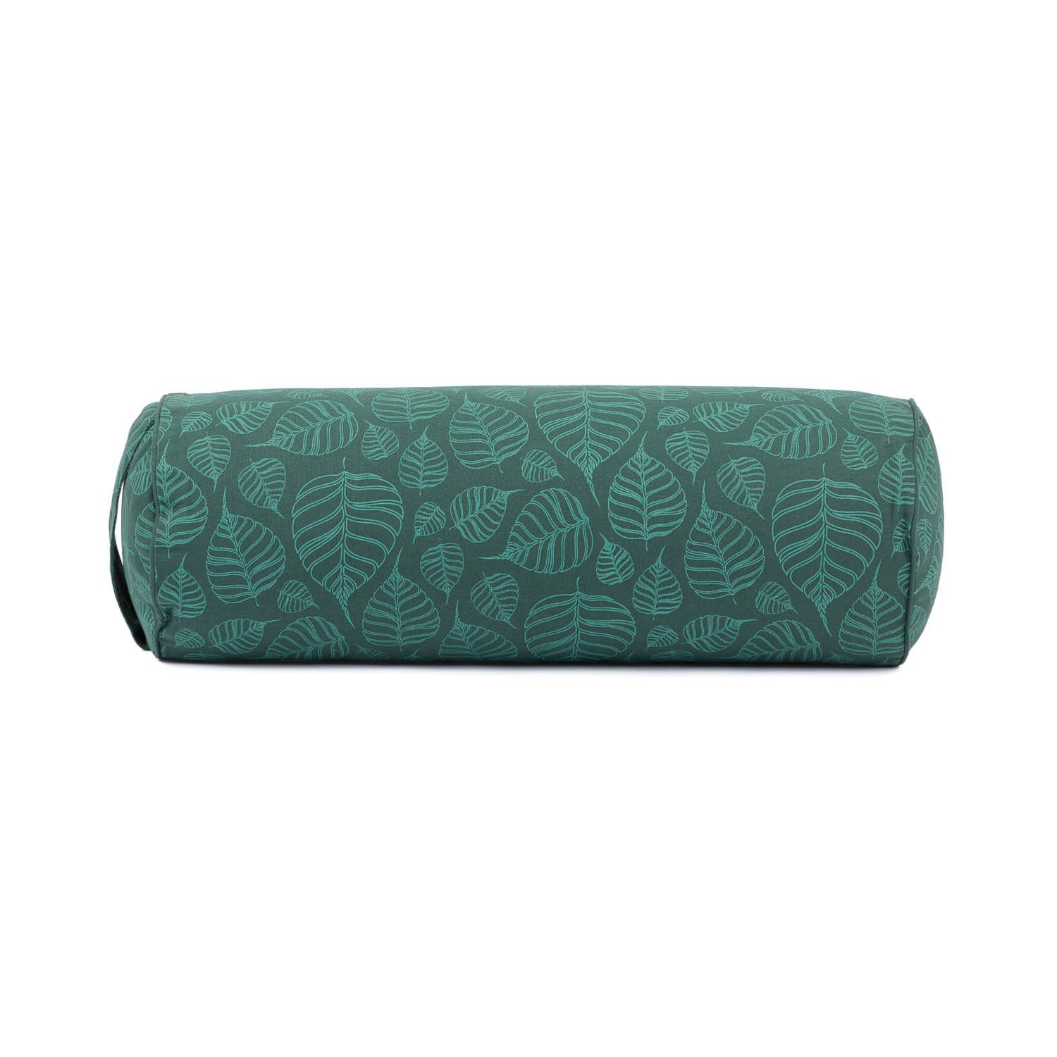 bodhi Yoga Bolster Yoga Bolster gemustert, 65 x Ø 22 cm Bodhi Leaves, deep green, Dinkel