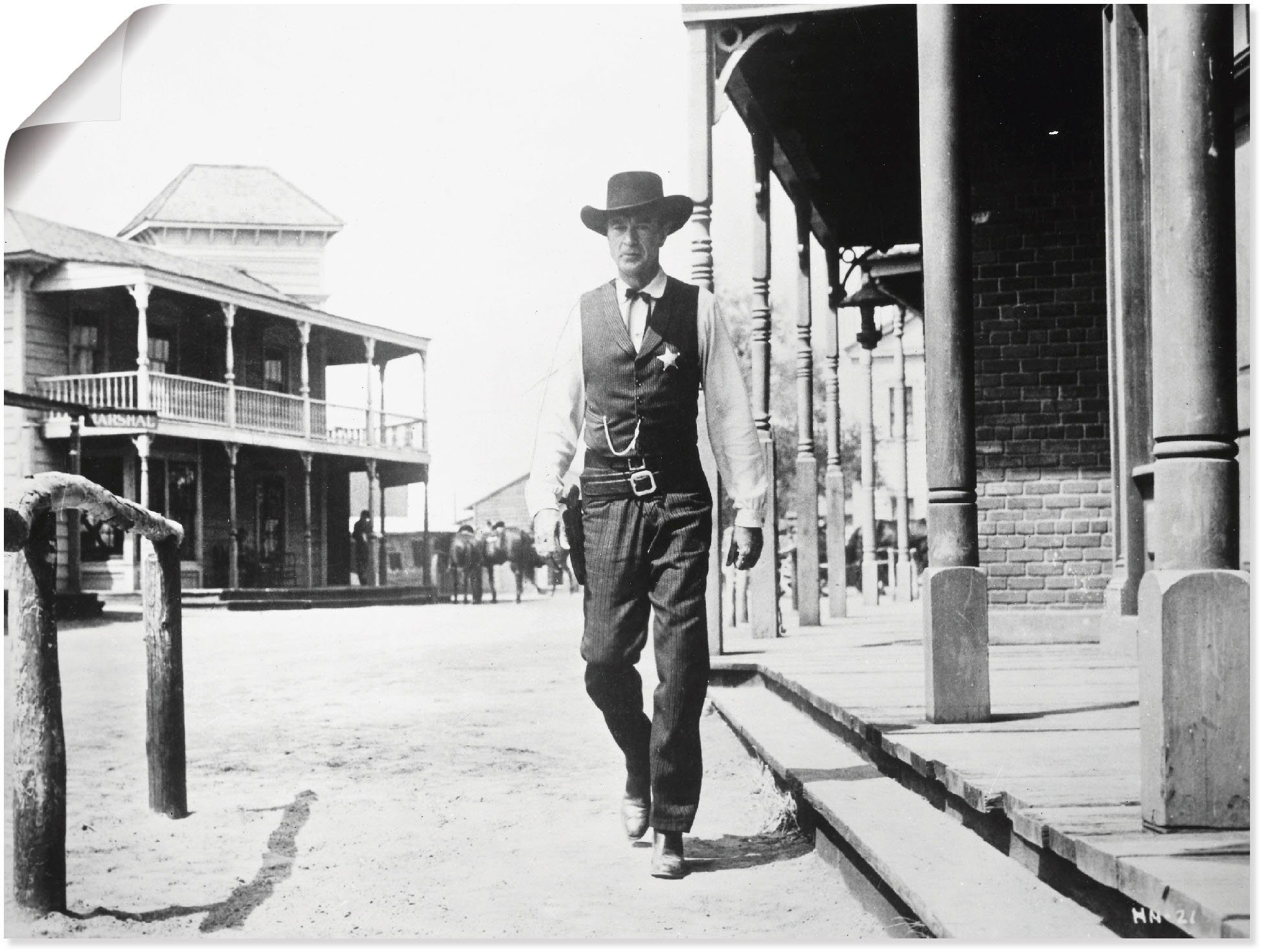 Artland Wandbild Zwölf Uhr Mittags 1952 II, Film (1 St), als Leinwandbild, Poster, Wandaufkleber in verschied. Größen