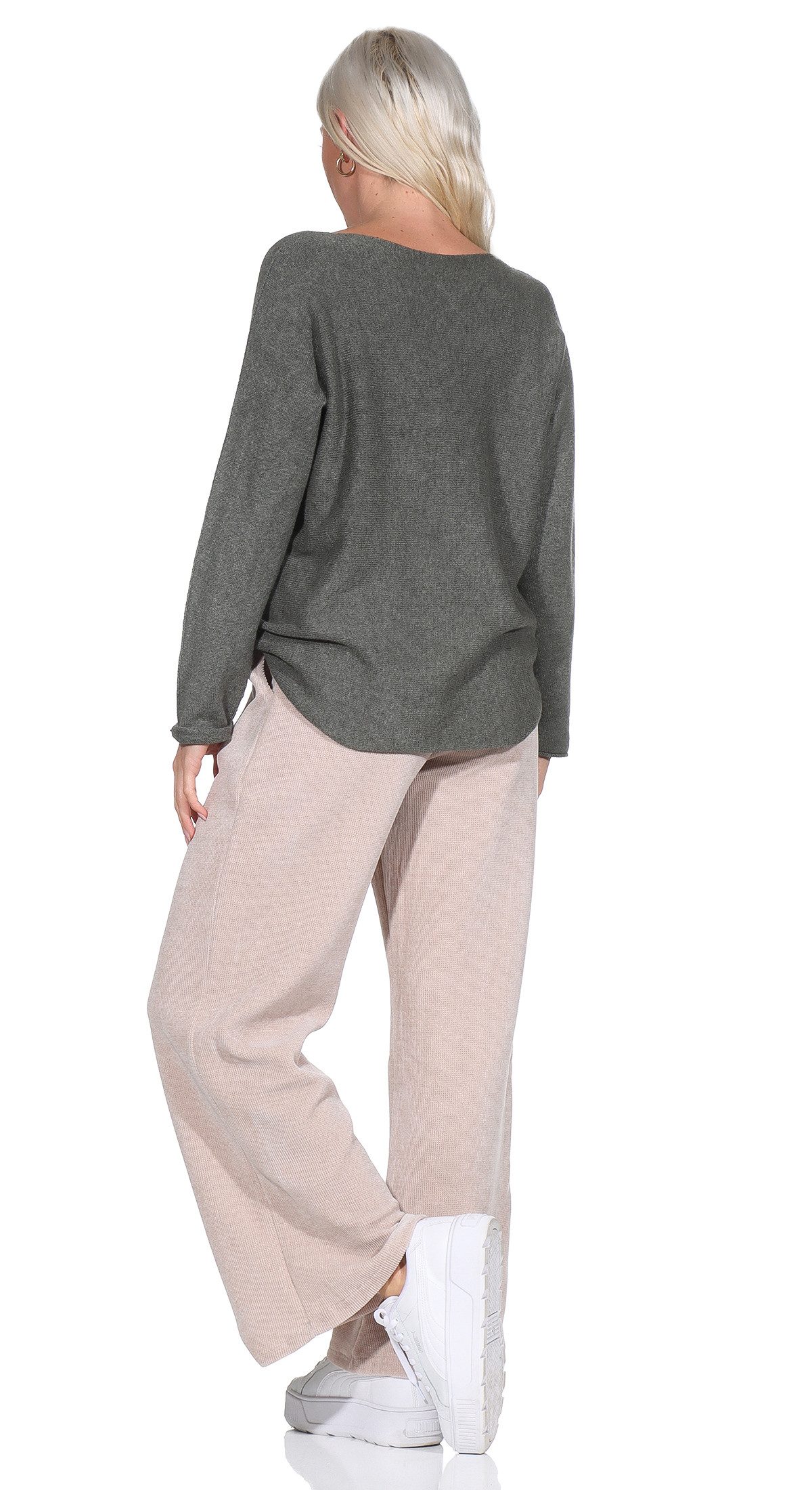 OriginalYou Cordhose Schlupfhose Damen Cordhose Freizeithose Soft Cord Damen Culotte weiches Cordgewebe mit Stretch
