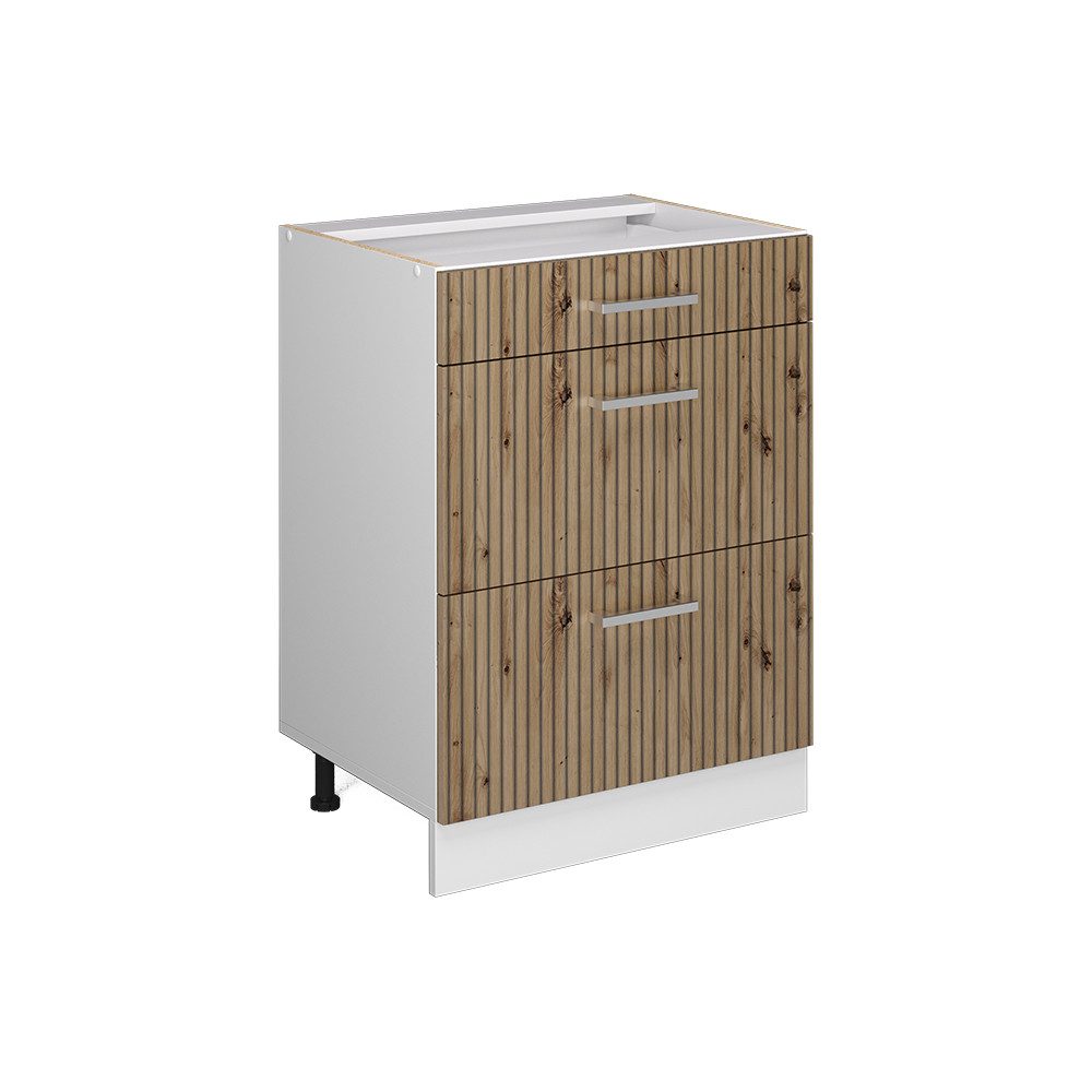 Vicco Unterschrank R-Line, Artisan-Eiche/Weiß, 60 cm günstig online kaufen