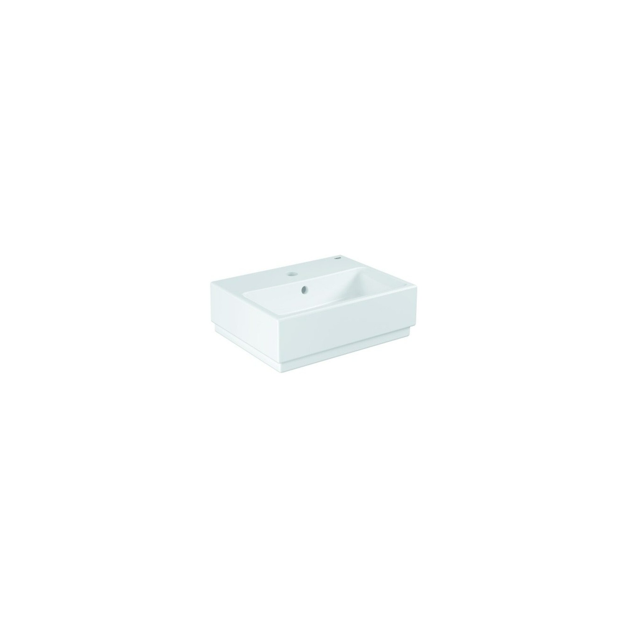Grohe Waschbecken Grohe Handwaschbecken Cube Keramik 45cm, 1 HL m ÜL, wand, alp-we PureG
