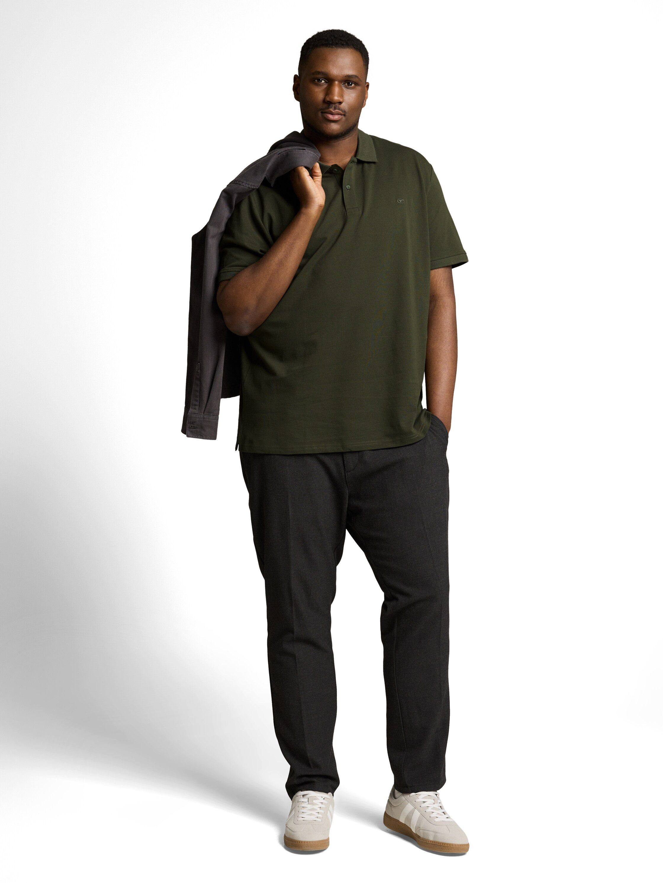 TOM TAILOR PLUS Poloshirt mit Logo-Stickerei - Große Größen – Bild 4 von 5