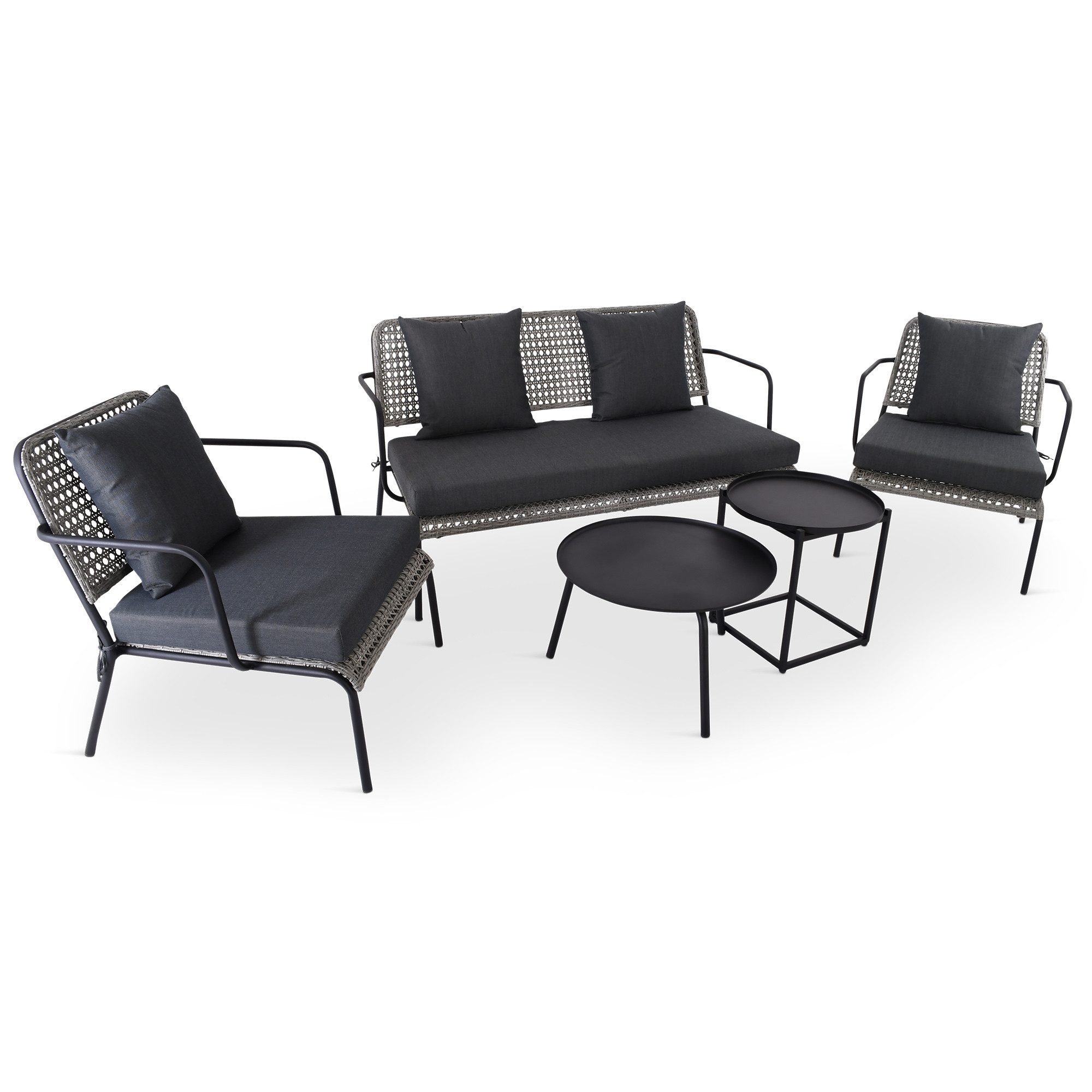 Raburg Gartenlounge-Set Lounge-Sitzgruppe, Polyratten, Anisa, (5-teilig, günstig online kaufen