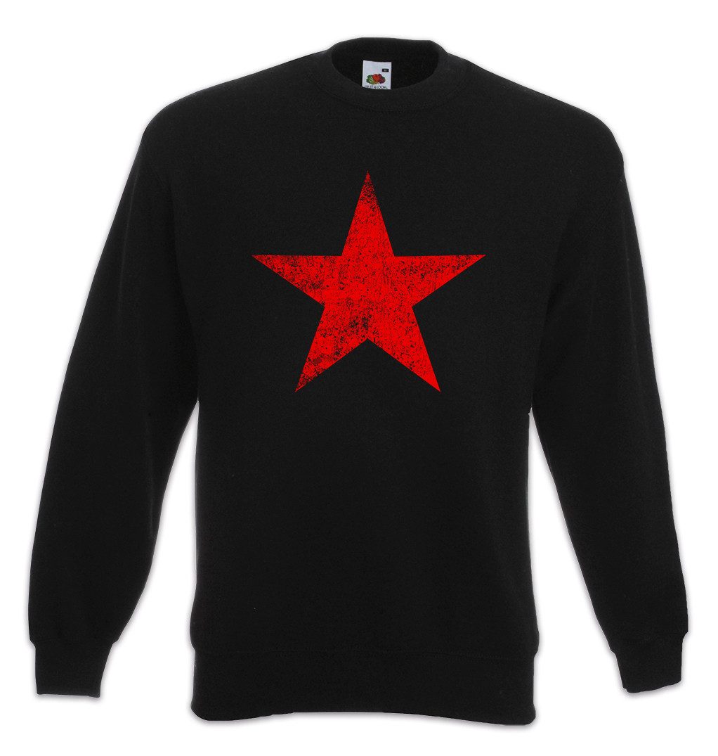 Sweatshirt Punk Star Sweatshirt Anarchy Rock Music Red Logo Symbol Stern Tattoo