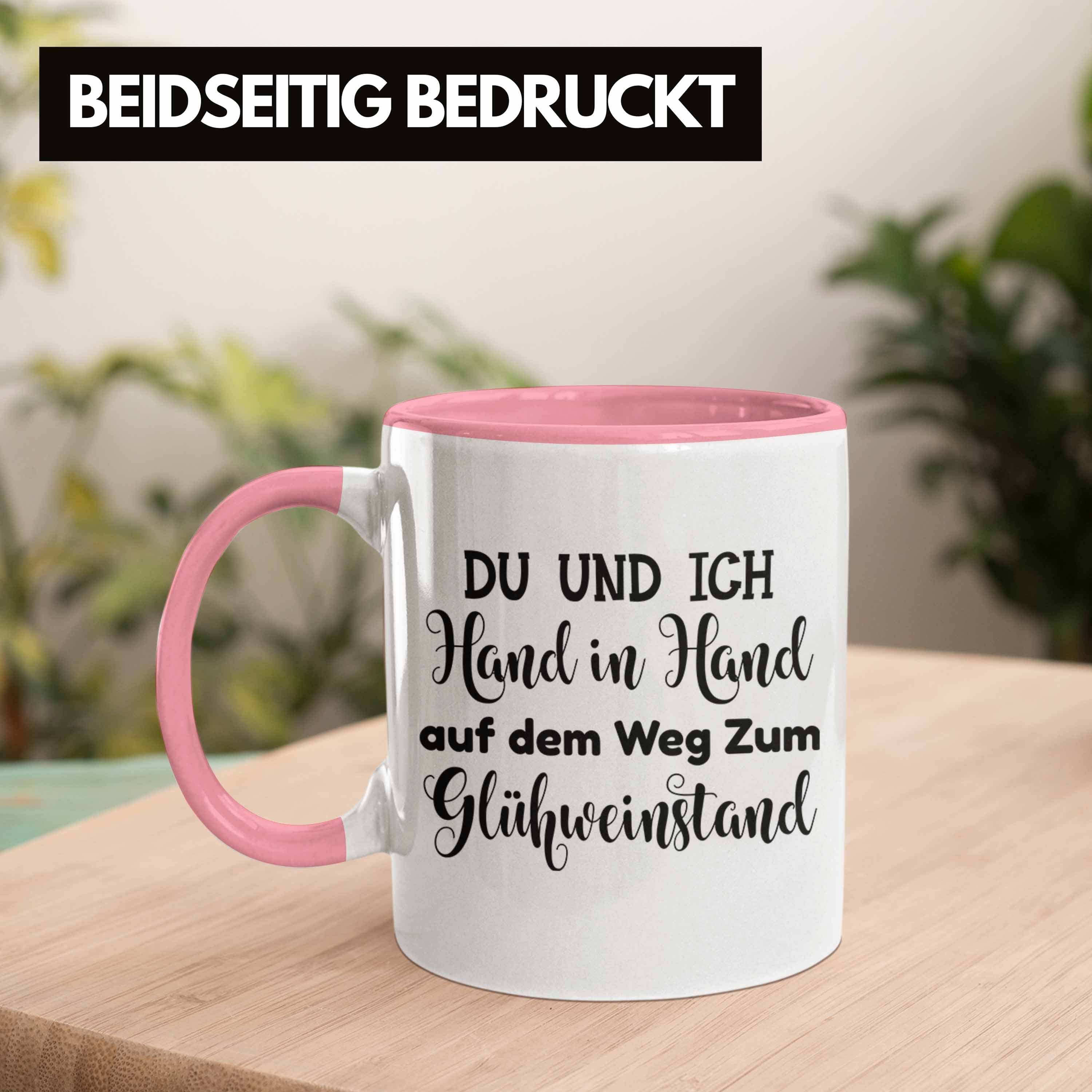 Tassen - Ich Tasse Und mit Tasse Du Rosa Trendation Spruch Becher Geschenk Lustig Henkel Gläser - Glühwein Weihnachtsmarkt Doppelwandig Glühweintassen Trendation Glühweinbecher