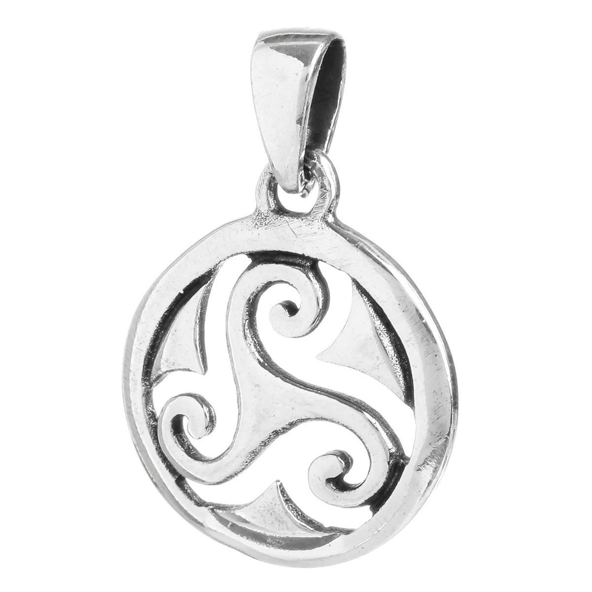 Kettenanhänger Celtic Triskel Schmuck Anhänger 925er Silber - Triskel - 24x16mm