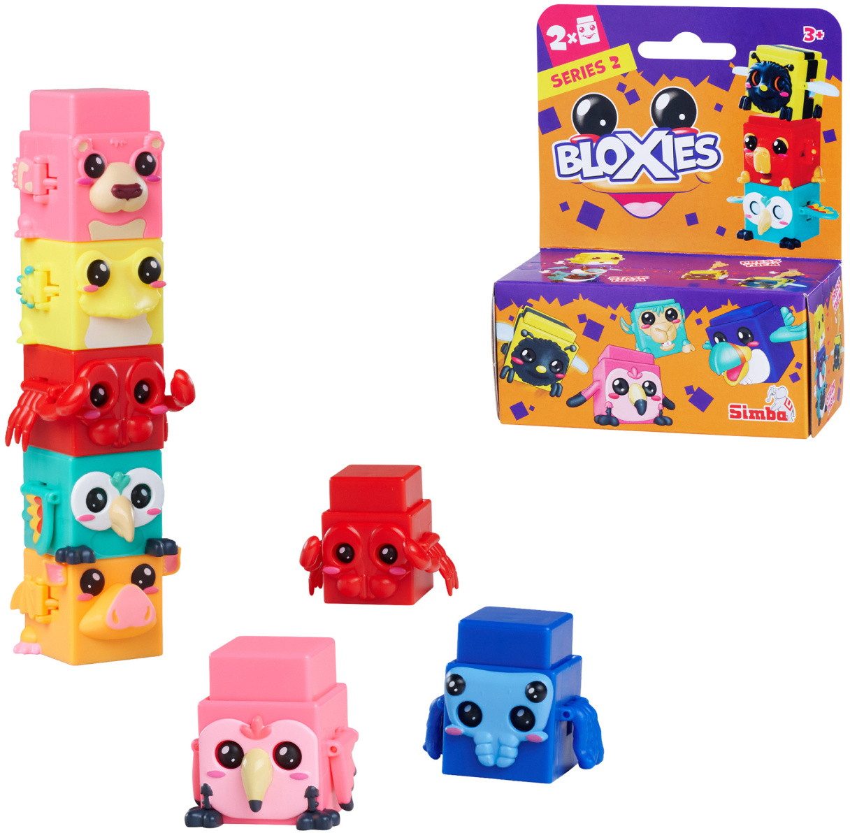 SIMBA Spiel 2er Set Bloxies Serie 2 Spielfigur zufällige Auswahl 105952633