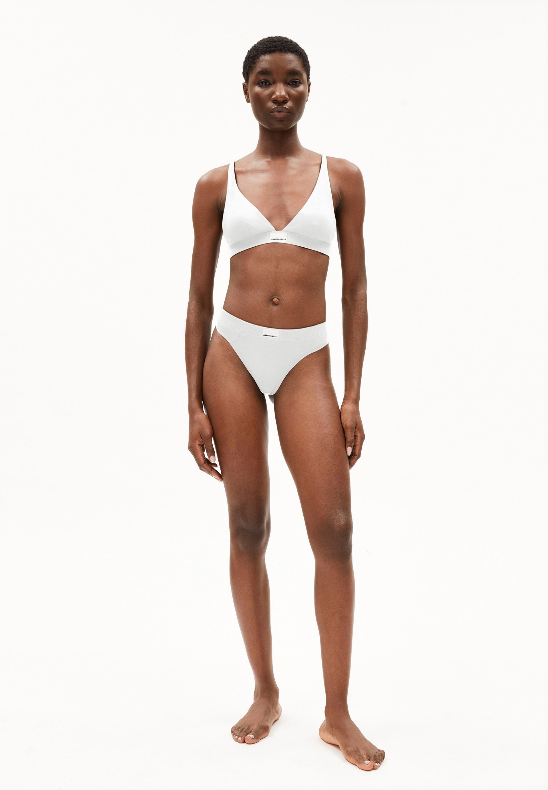 Armedangels Panty FAARA RIB Ripp-String aus Bio-Baumwoll Mix (1-St) Fitted