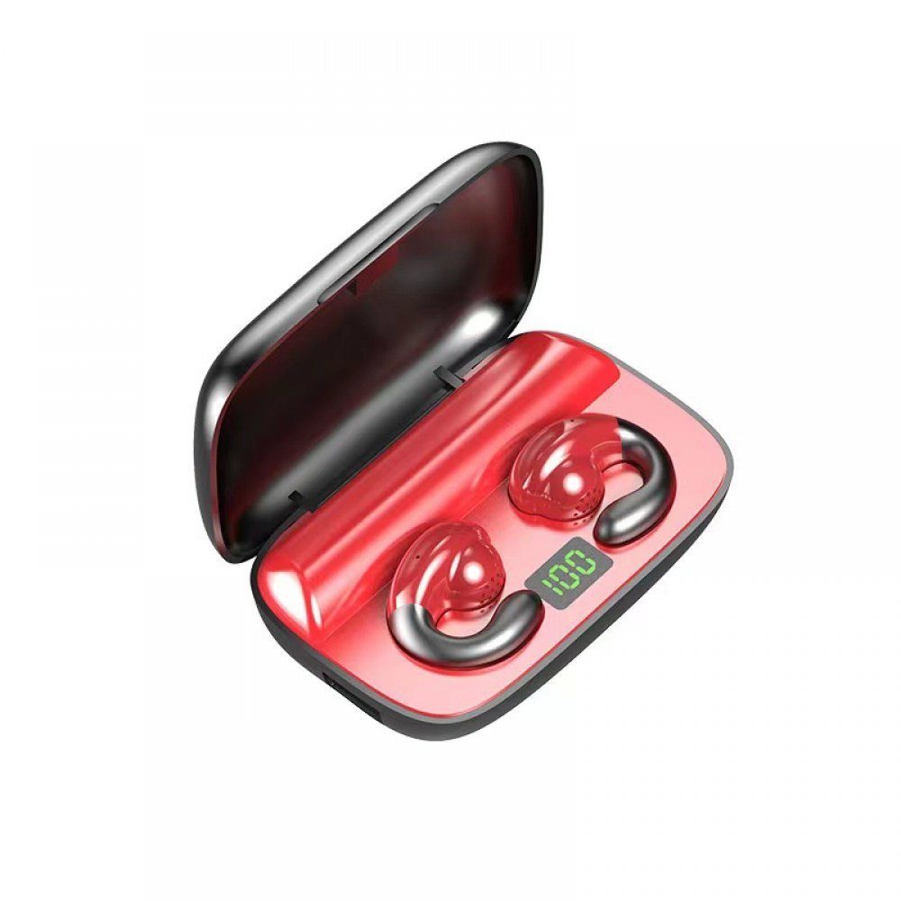 binaurale Ohrclip, MOUTEN rot Knochenleitung S19 kabelloser Bluetooth-Soundbrille Bluetooth-Headset,
