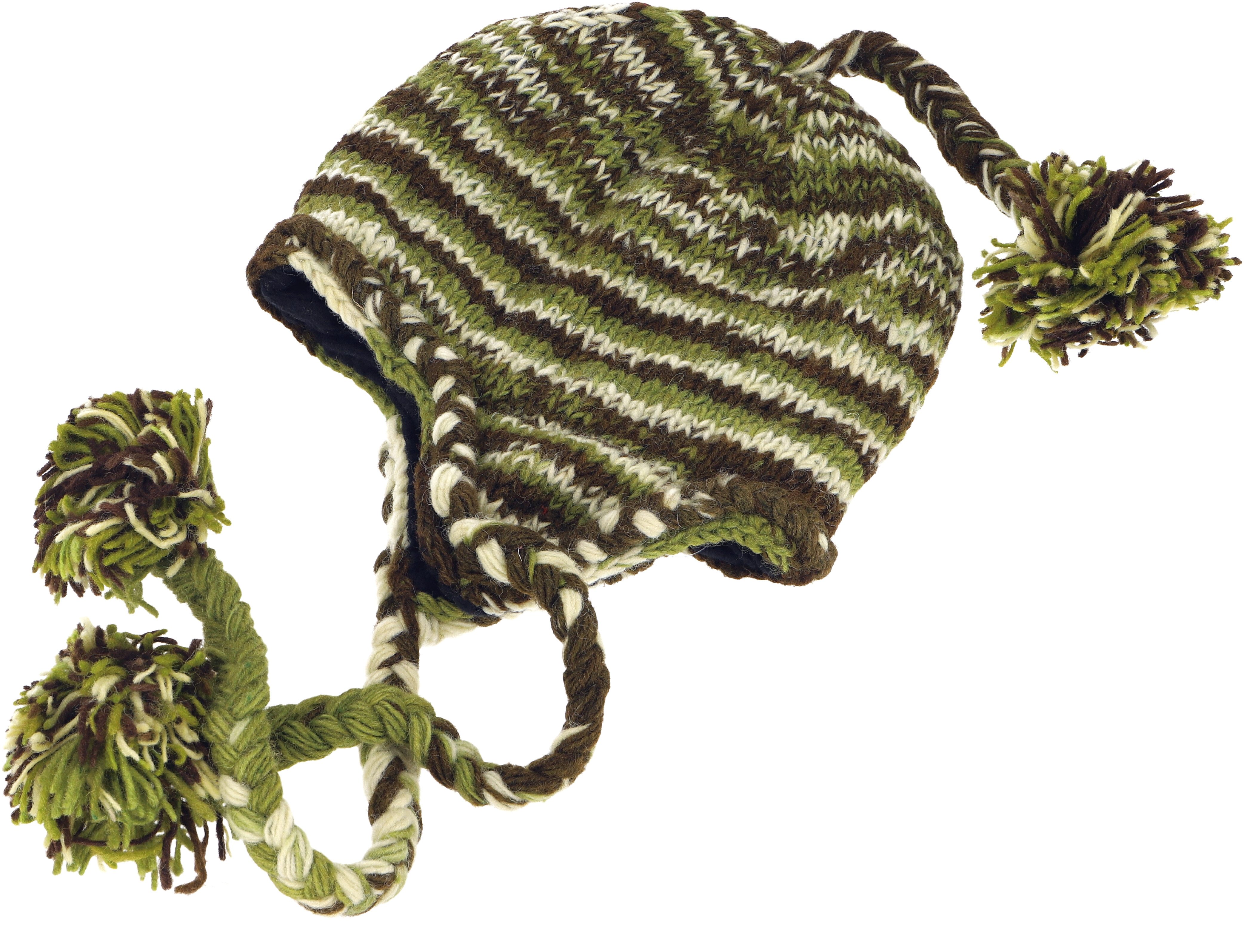 Strickmütze Wollmütze mit Ohrenklappen, Norwegermütze,..
