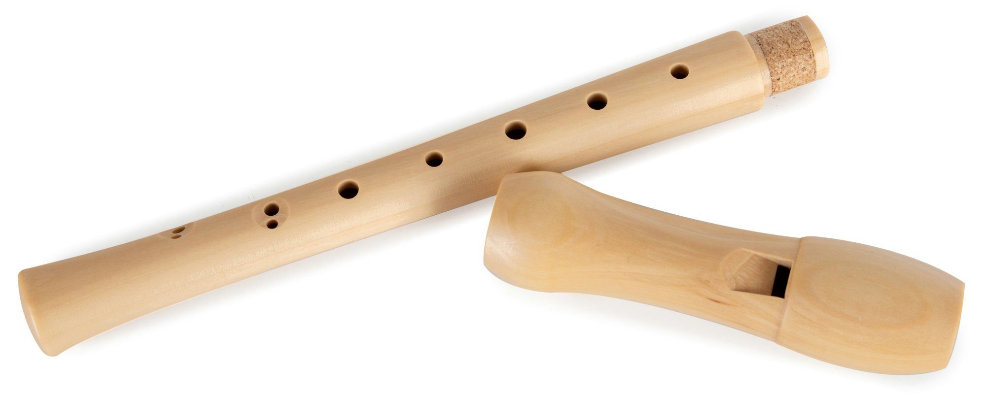 Classic Cantabile Blockflöte Stella aus edlem Ahorn C-Sopran Barock, Stella Set, Inklusive Grifftabelle, Etui, Korkfett & Wischerstab, 2-teilige Konstruktion – Bild 3 von 5