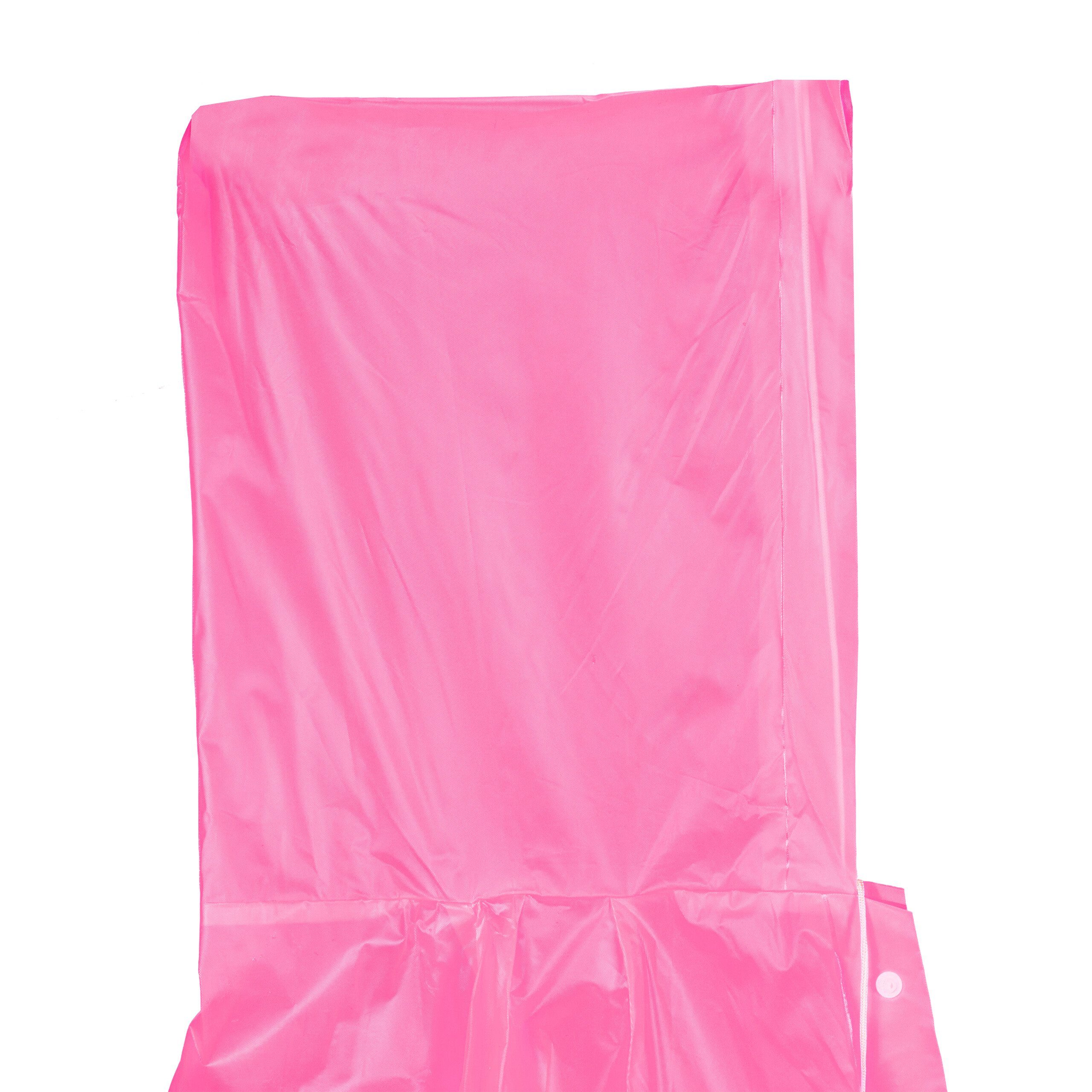 Regenponcho Weiß relaxdays im Pink Set Pink 2er Regenmantel