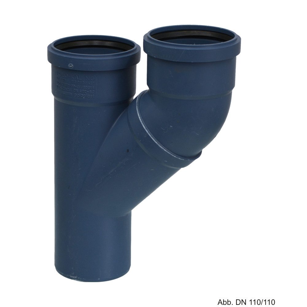 POLOPLAST Wasserrohr POLOPLAST POLO-KAL NG Parallel-Abzweig DN 110/ 110