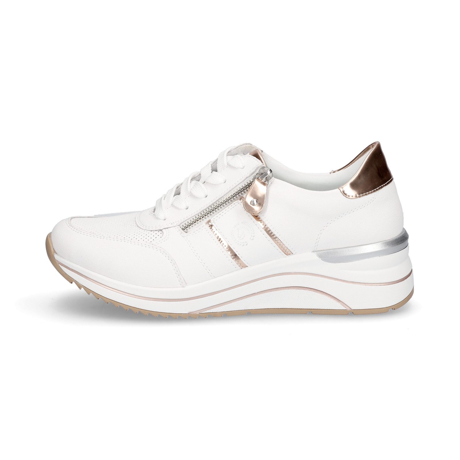 Remonte Remonte Damen Sneaker weiß kupfer günstig online kaufen