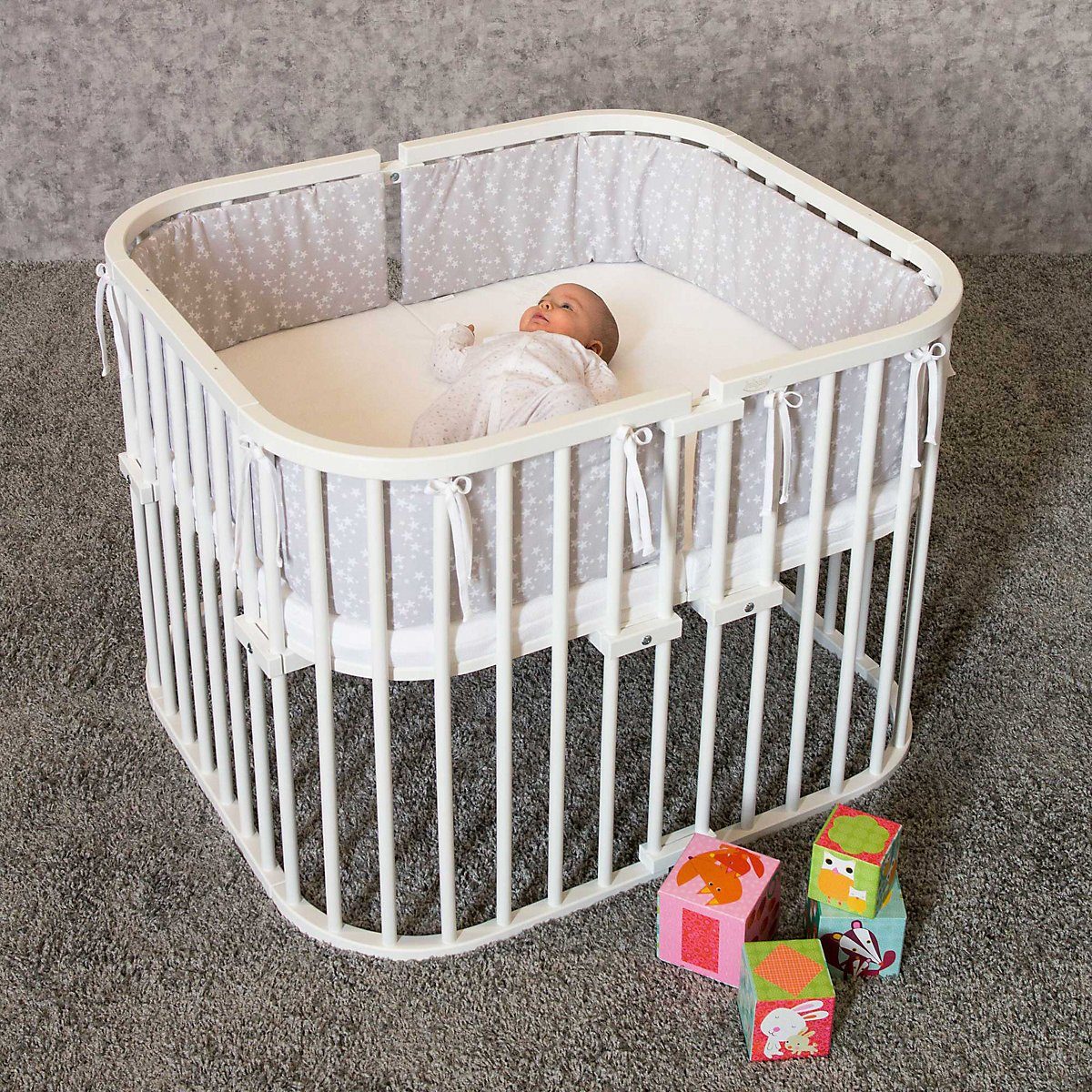 Möbel Babymöbel babybay Beistellbett Verbindungsbacken zum Laufstall für babybay