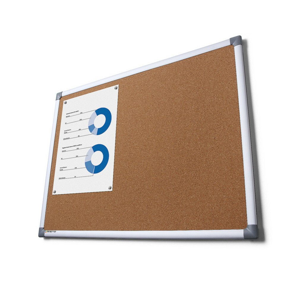 Anzeigetafel Showdown Displays Korkboard Scritto® 60x90