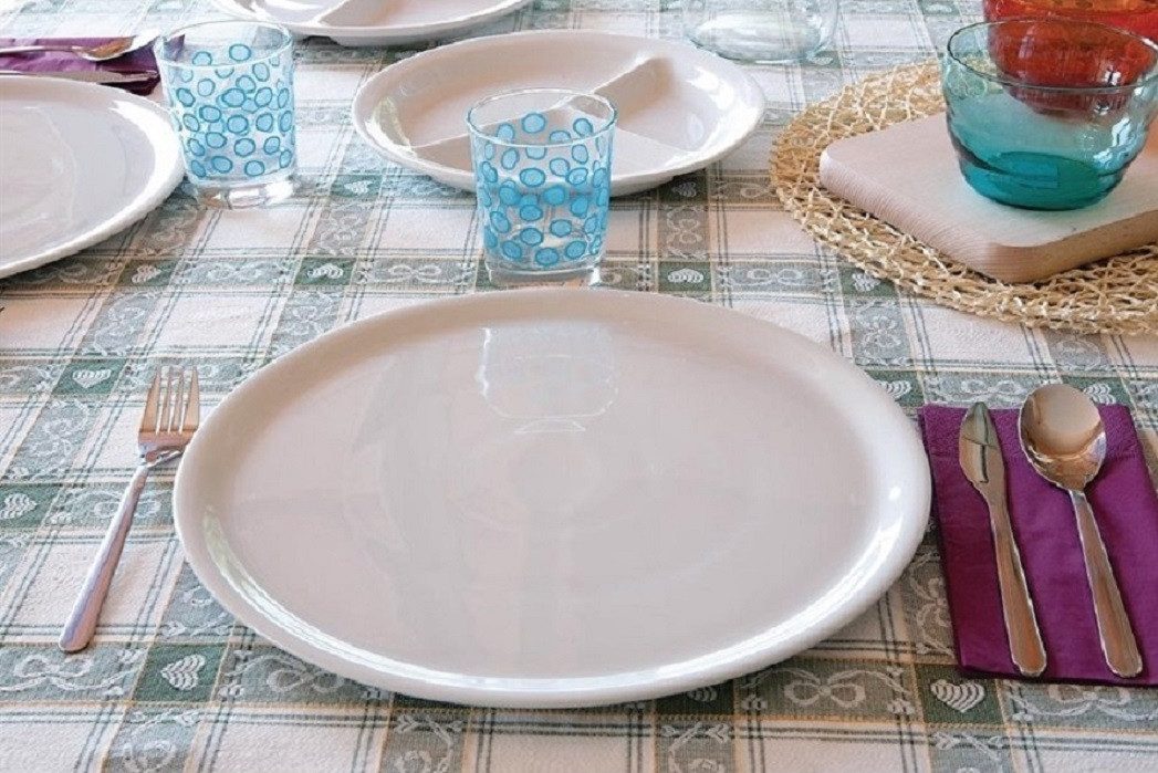 Saturnia Pizzateller 'Napoli' blanko weiss Ø28 cm, Ø31 cm oder Ø33 cm, (2 St), Spülmaschinenfest und Mikrowellengeeignet