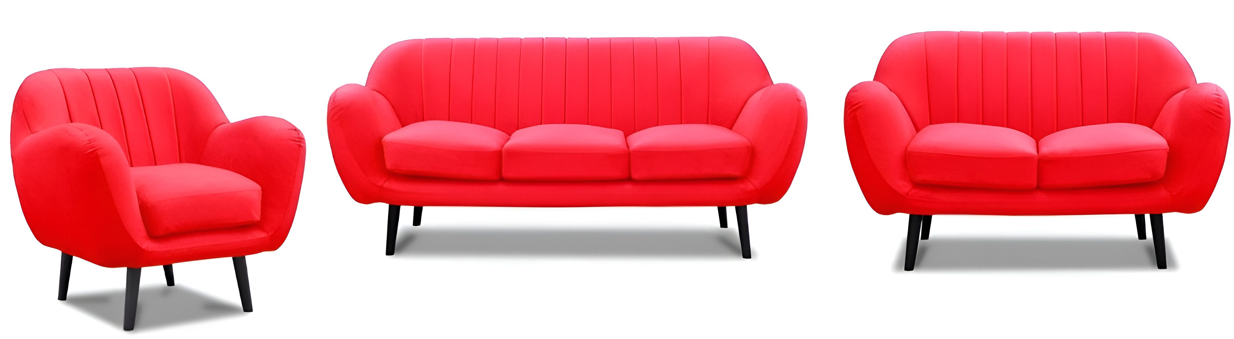 Xlmoebel Polstergarnitur Elegantes Design-Sofa mit hochwertiger Polsterung in modernem Stil, (3+2+1 Sitzer, 1-tlg., Sofagarnitur 3+2+1 Sitzer), Hergestellt in Europa