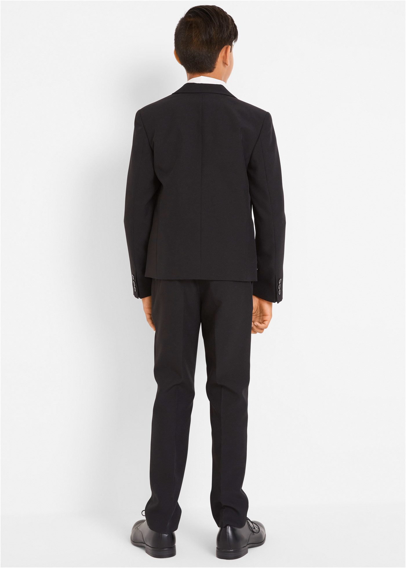 bonprix Anzug (Set, 4-tlg) bestehend aus Hose mit verstellbarem Bund, Hemd, Sakko und Krawatte