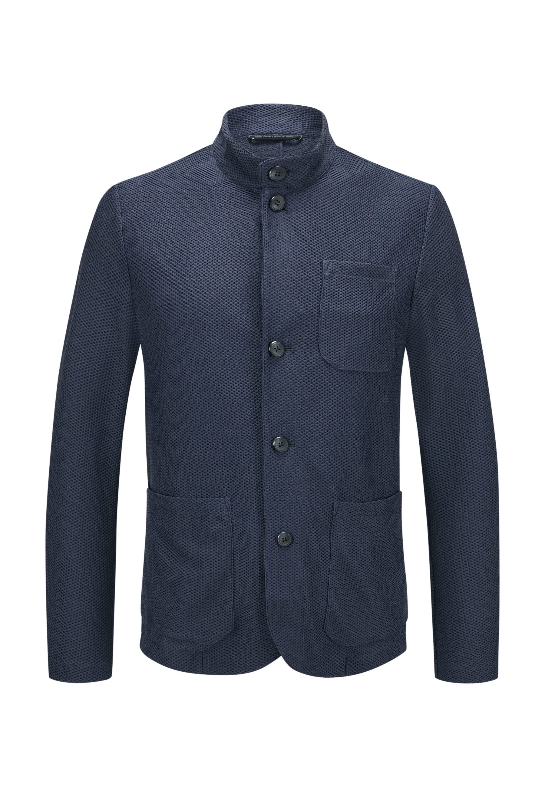 Milestone Jackenblazer MSCruz Herren Jacke Blazer klassisch Knöpfe Logo Badge