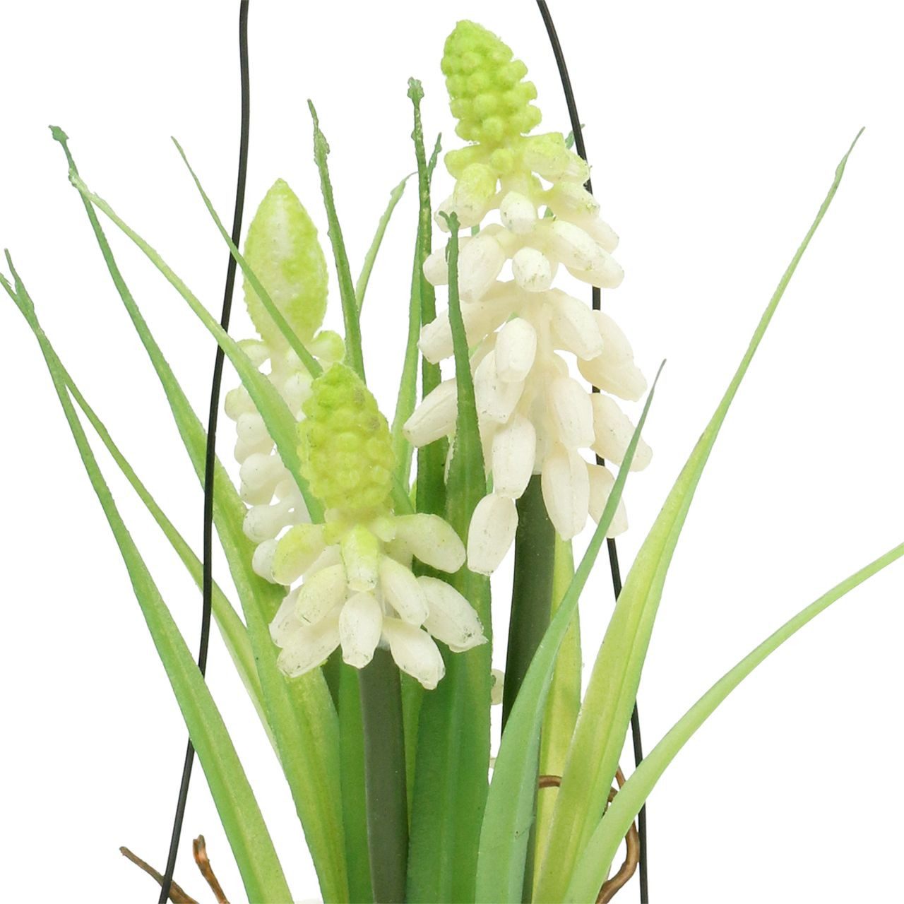 Kunstblume Elegante Traubenhyazinthe im Dekoglas zum Aufhängen, Florists Products, Höhe 22 cm