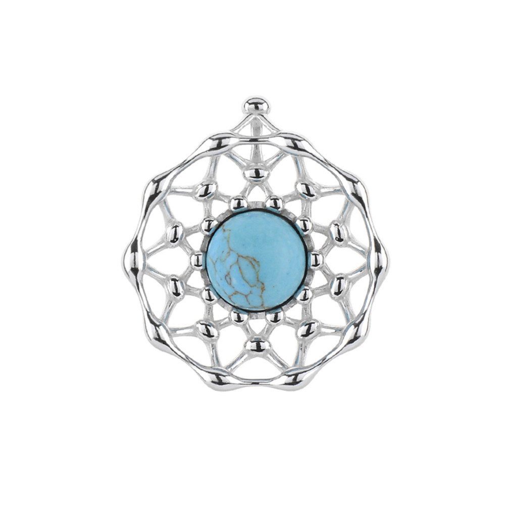 Cavill Kettenanhänger Cavill 0,75 ct Türkis Sterlingsilber Anhänger Mandala günstig online kaufen