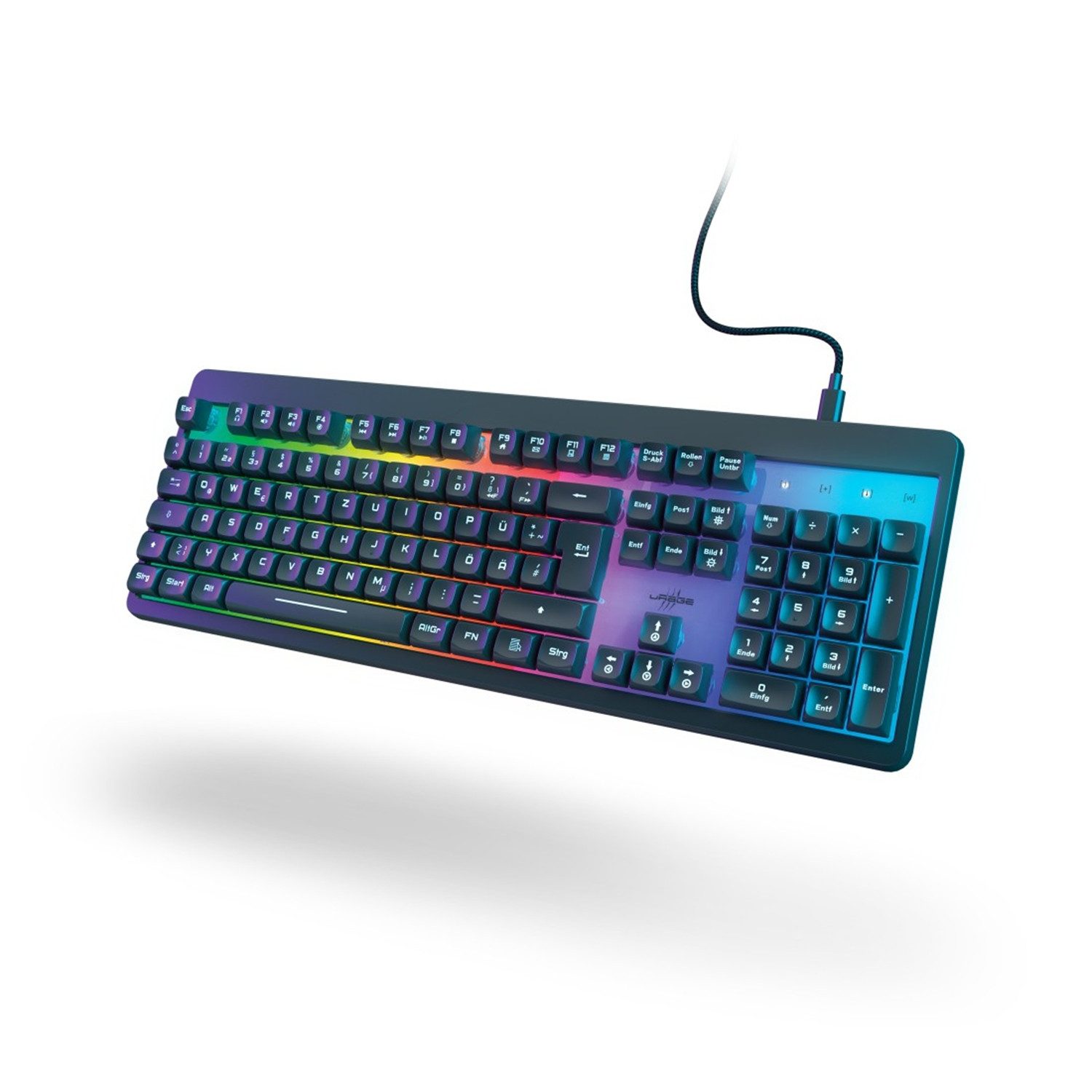 uRage Exodus 215 Illuminated, Schwarz, QWERTZ Gaming-Tastatur