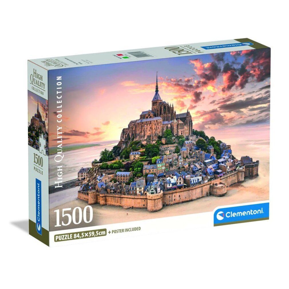 Clementoni® Puzzle Hohe Qualität Der Mont Saint-Michel Rising puzzle 1500pcs, Puzzleteile