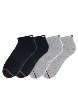 Tommy Hilfiger Sneakersocken (4-Paar) mit Fußfrotteé