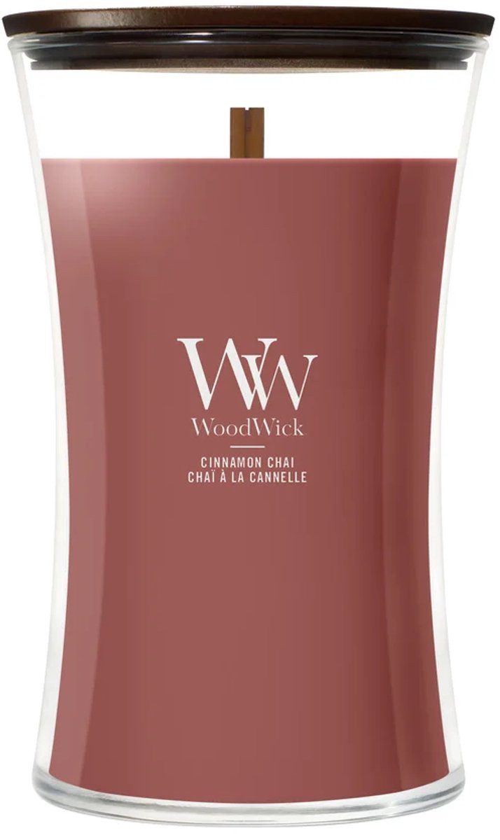 Woodwick Duftkerze Hourglass Large Cinnamon Chai (1-tlg)