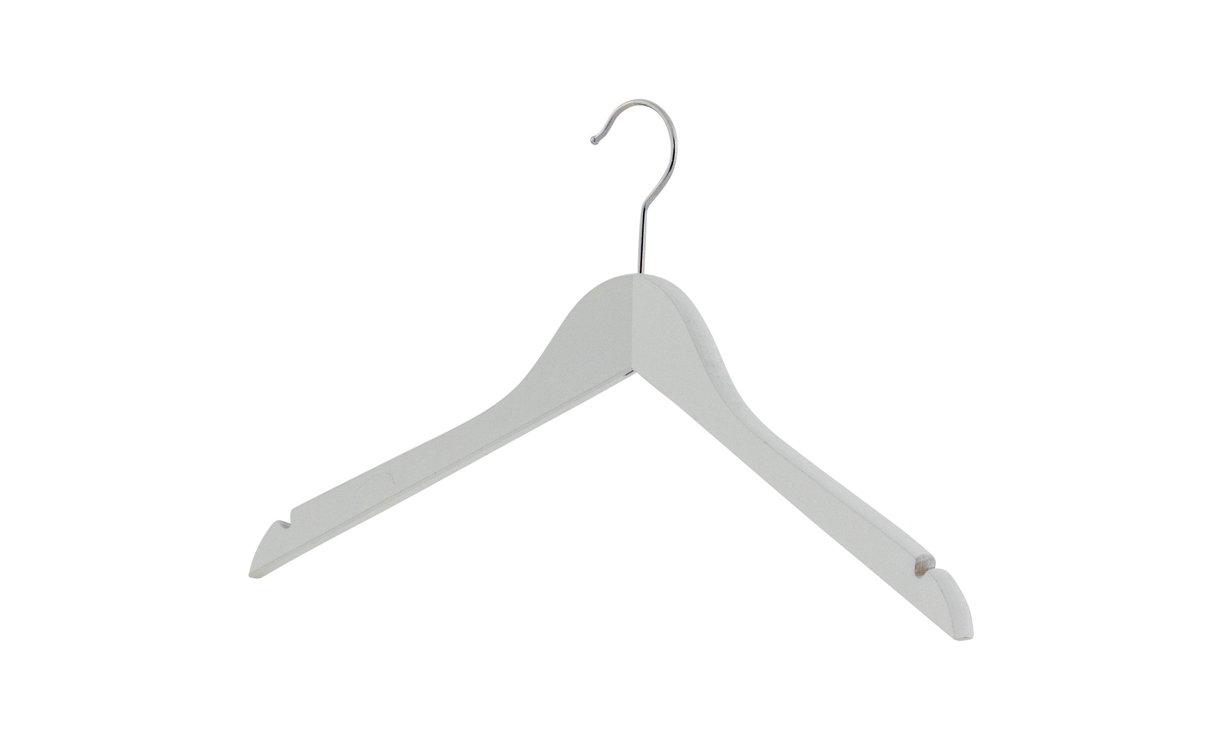 Weiß Rockeinkerbungen mit MAWA Kleiderbügel Kombi-Kleiderbügel