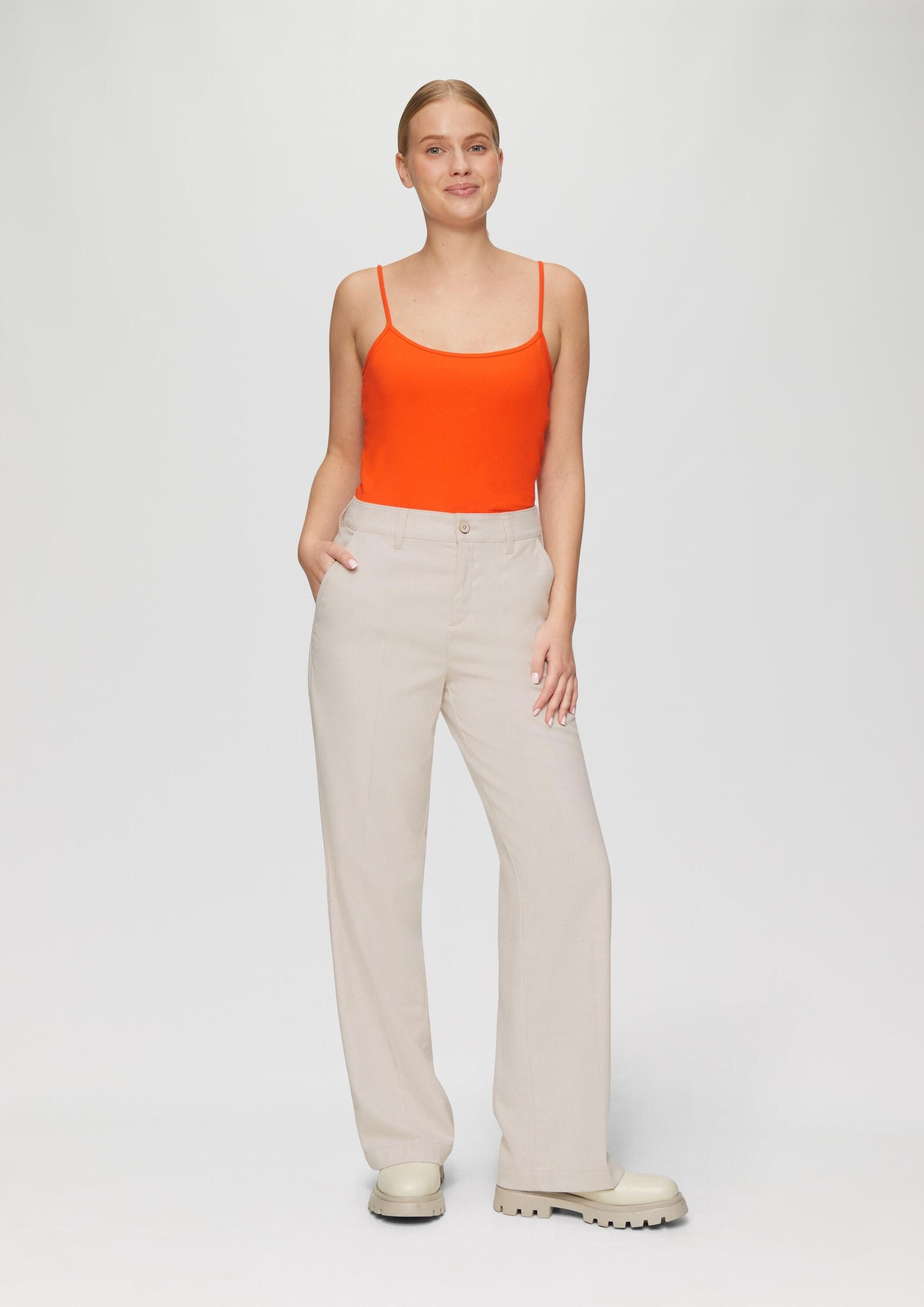 s.Oliver Chinos Hose Stoffhose mit Wide günstig online kaufen