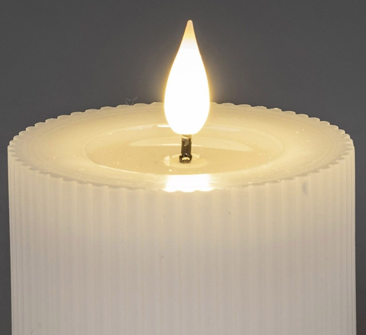 formano LED-Kerze Streifen, mit Timerfunktion, Weiß, günstig online kaufen