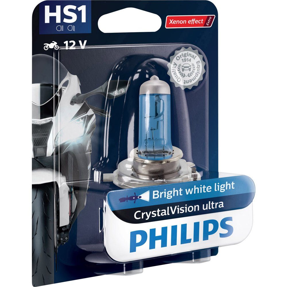 Philips KFZ-Ersatzleuchte Leuchtmittel Philips HS1 Halogen ultra CrystalVision 35/35 W 12636BVBW