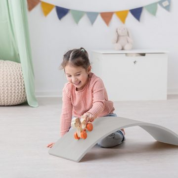 Navaris Balanceboard Balance Board für Kinder - Indoor Wippe ab 3 Jahren, Grau