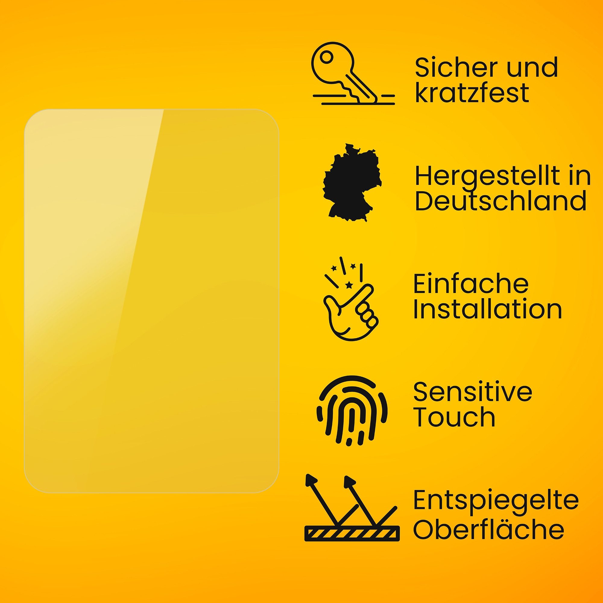 atFoliX Schutzfolie für Vorwerk Thermomix® TM7®, (2 Folien), Entspiegelnd und stoßdämpfend