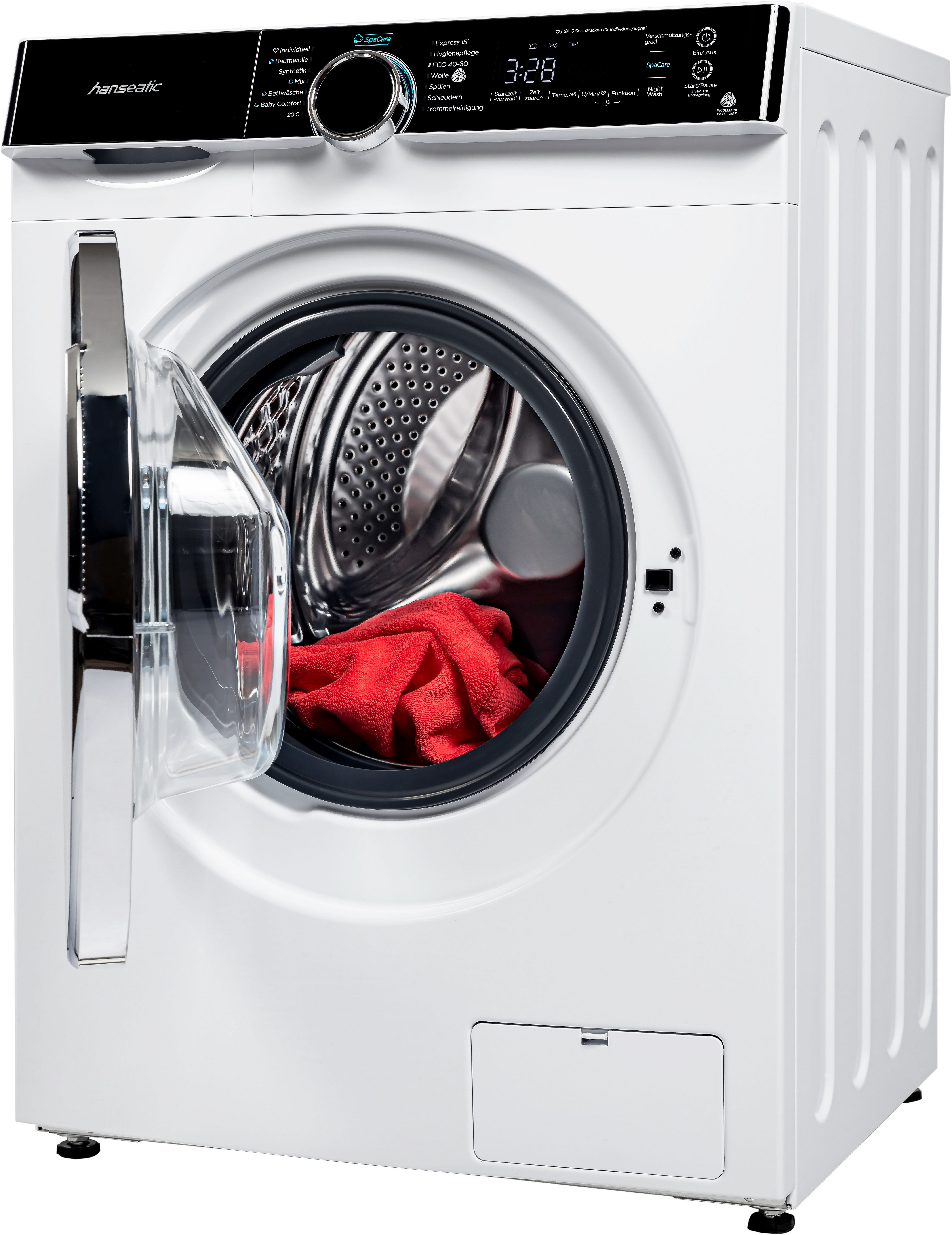 Hanseatic Waschmaschine HWMK714A1, 7,0 kg, 1400 U/min, Night Wash