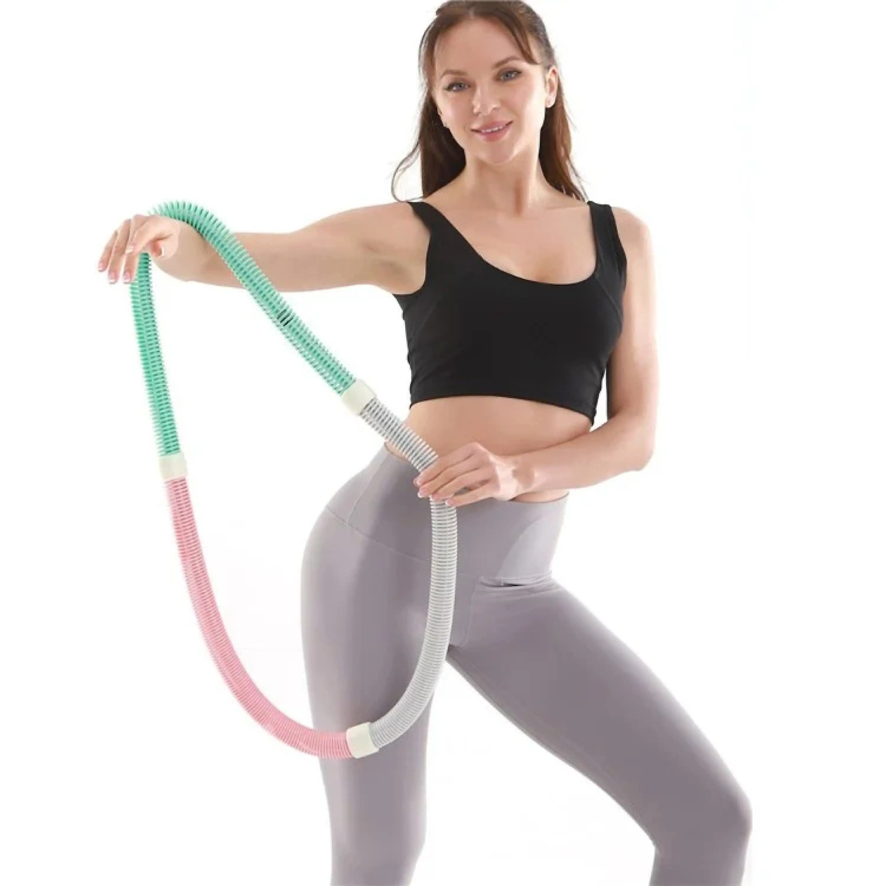 Hula-Hoop-Reifen Bauchtrainer Hula Hoop mit Rückfederung – Spiral-Fitnessreifen
