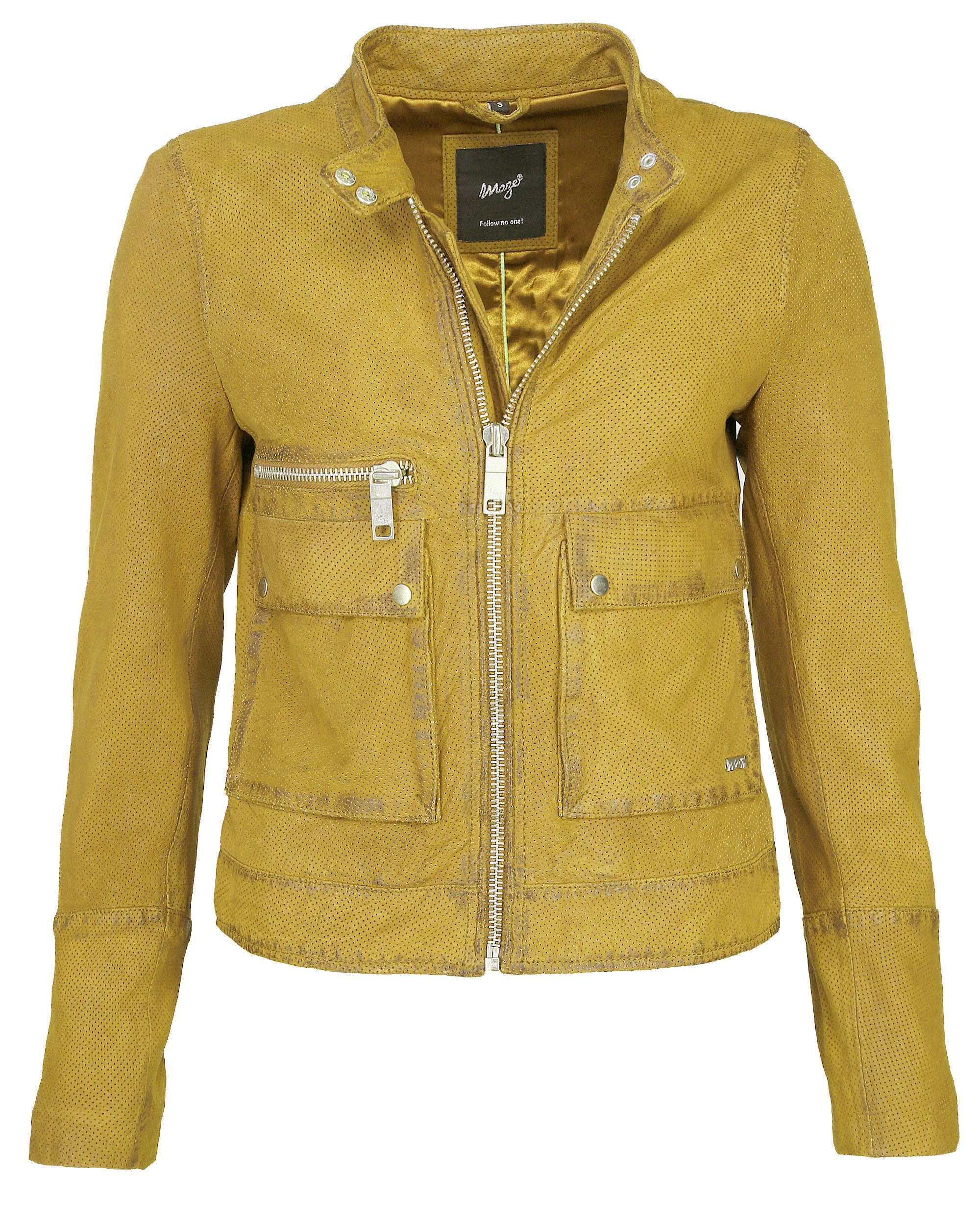 yellow Maze Lederjacke Clermont