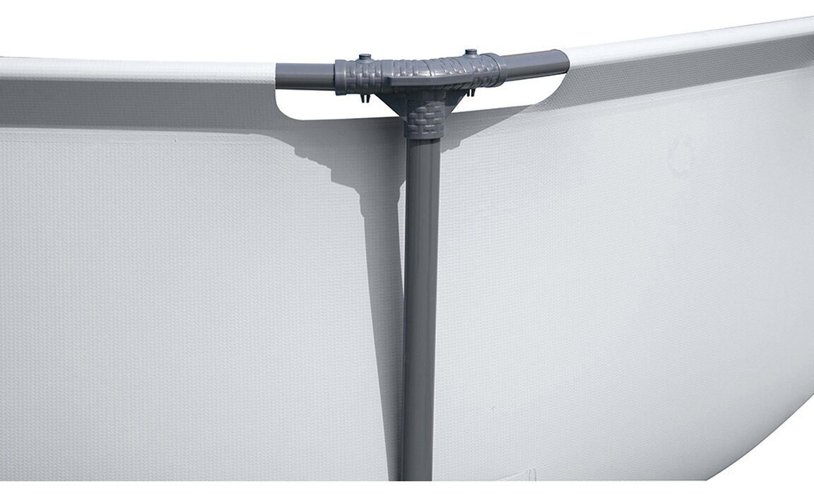 BESTWAY Framepool BESTWAY Steel Pro MAX 366x76cm Stahlrahmenbecken, grau