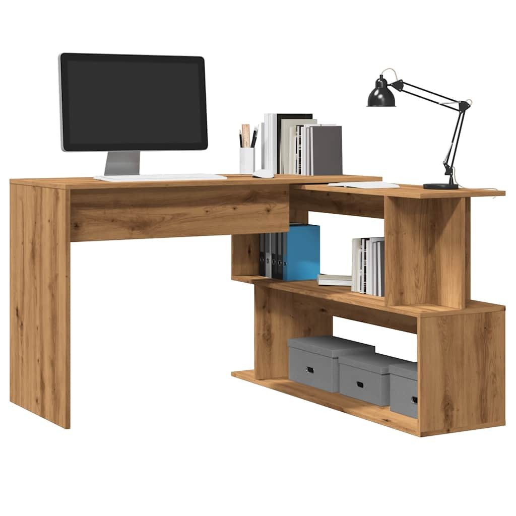 vidaXL Schreibtisch NA Eckschreibtisch Artisan-Eiche 200,5x50x76 cm Spanplatte