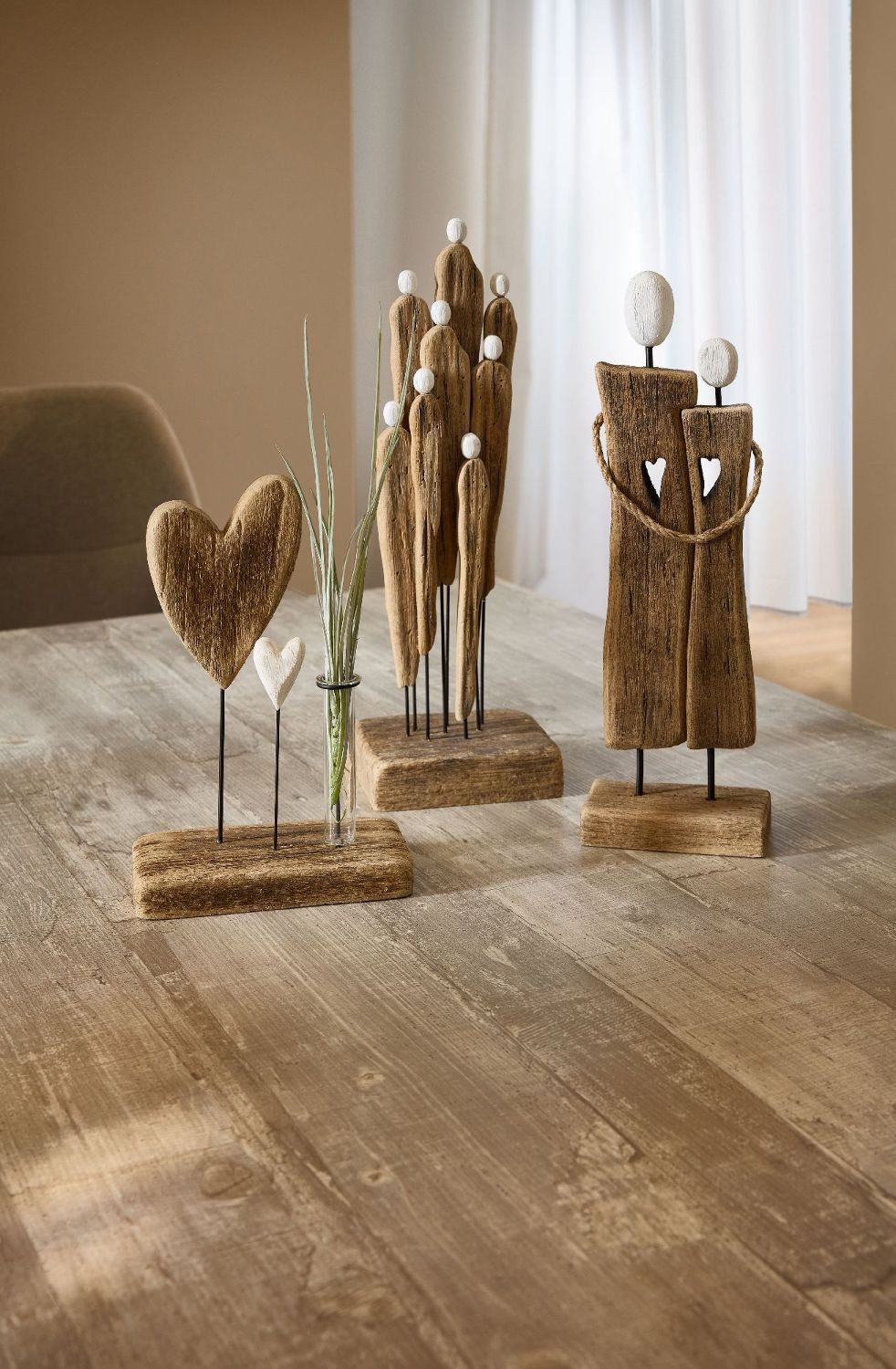 formano Skulptur Paarfiguren, Höhe: 42cm, Farbe: Braun, Motiv: Gruppe