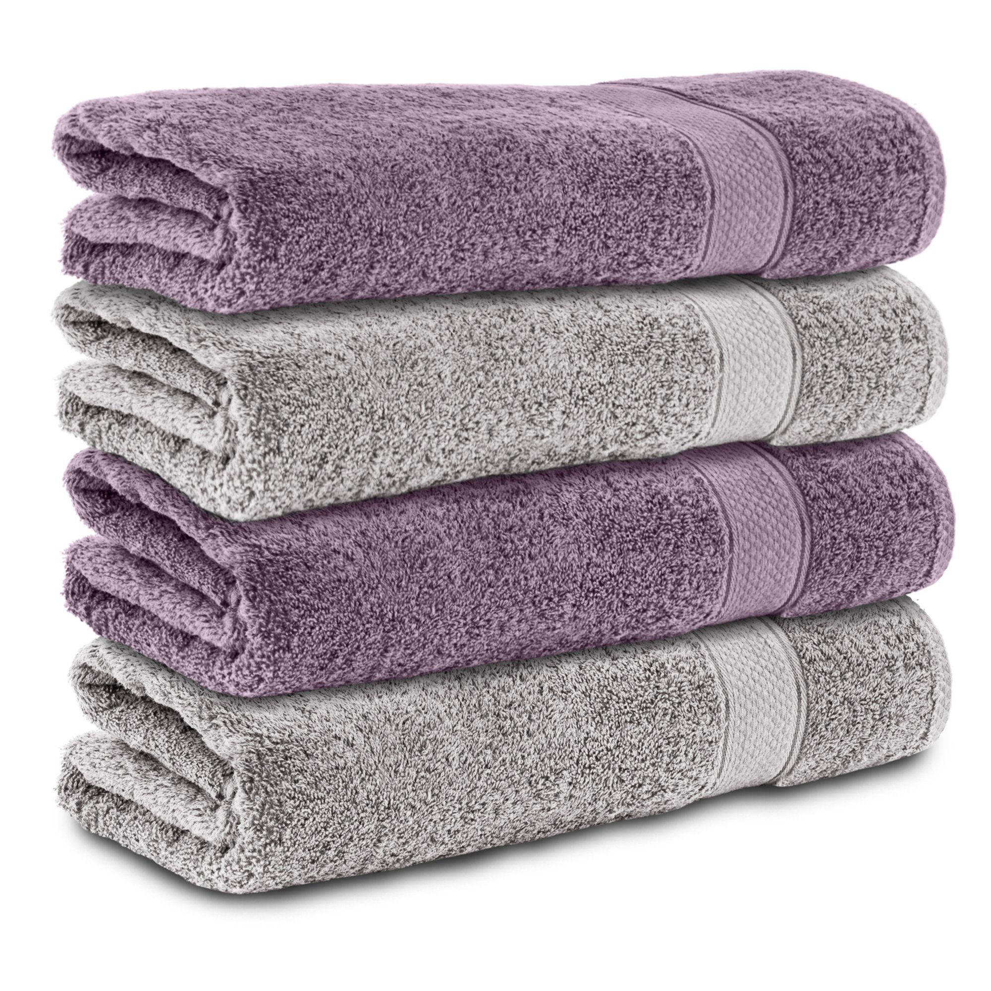 Komfortec Банные полотенца 100% Baumwolle, 470 g/m², Frottee (4-St), Полотенца 70x140 cm Set, Weich