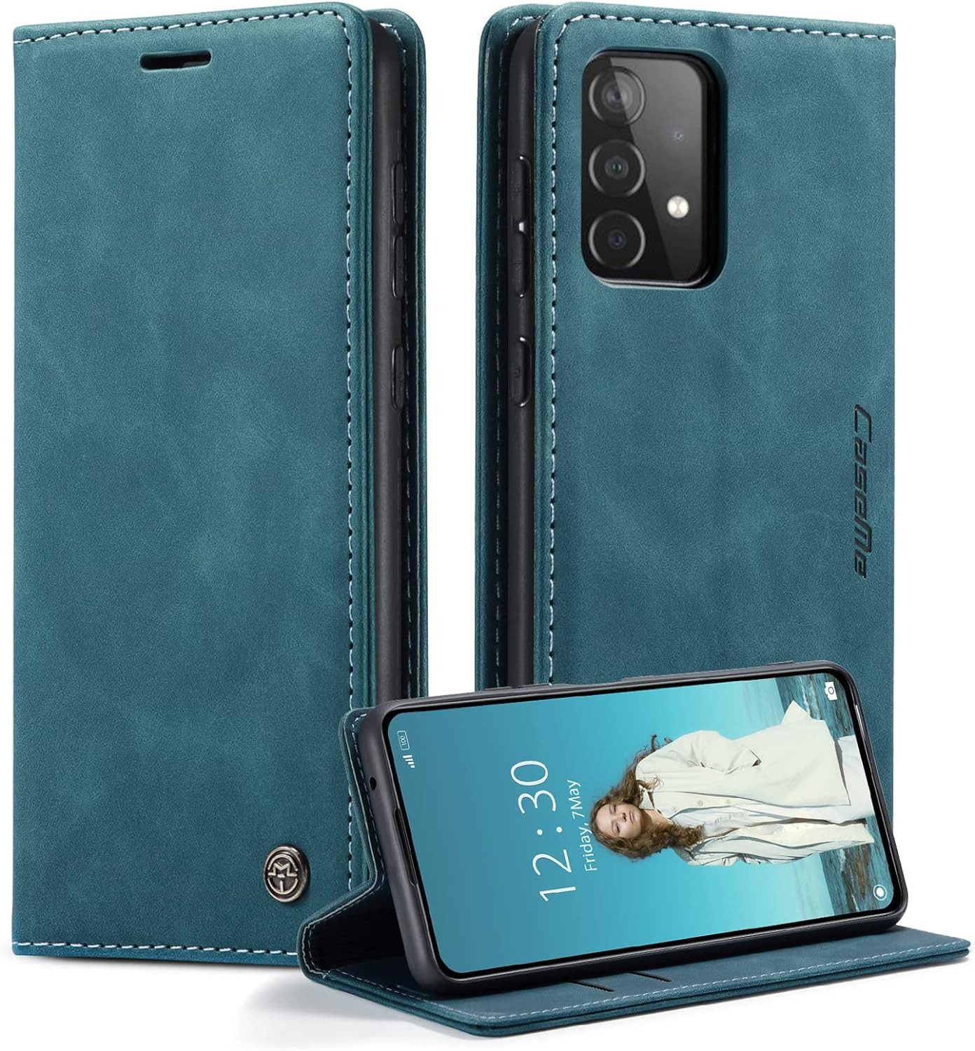 CaseMe Handyhülle Premium Hülle für Samsung Klapphülle