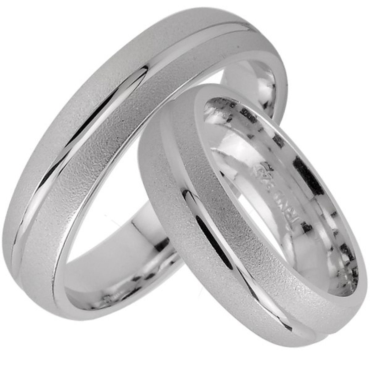 Trauringe123 Trauring Hochzeitsringe Verlobungsringe Trauringe Eheringe Partnerringe mit Stein, Silber 925, J9