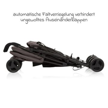 Graco Kinder-Buggy Travelite - Black & Grey, Reisebuggy & Sportwagen nur 7 kg leicht mit Liegeposition - faltbar