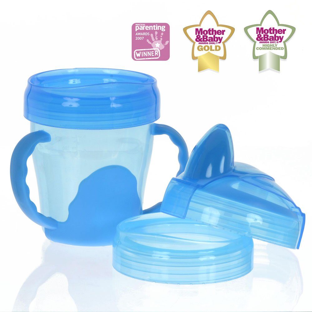 Babyflasche 3-Stufen Trinklernbecher mit Griff und 3 Aufsätzen