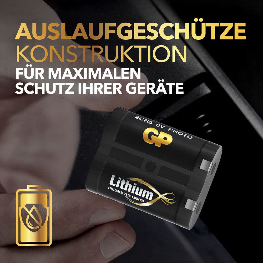 Gp GP GP2CR5STD109C1 Fotobatterie 2CR5 Lithium 6 V 1 St. Fotobatterie